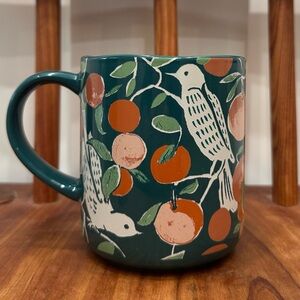 Opalhouse Wild & Free Mug Cup Coffee Cup Tea Cup Birds & Fruit Pattern